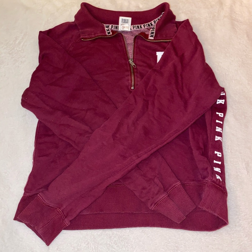 Pink half zip